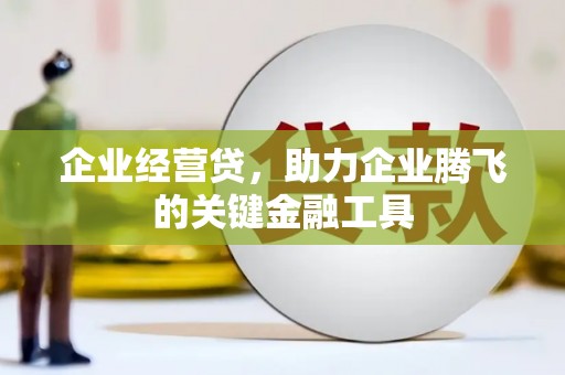广水企业经营贷，助力企业腾飞的关键金融工具