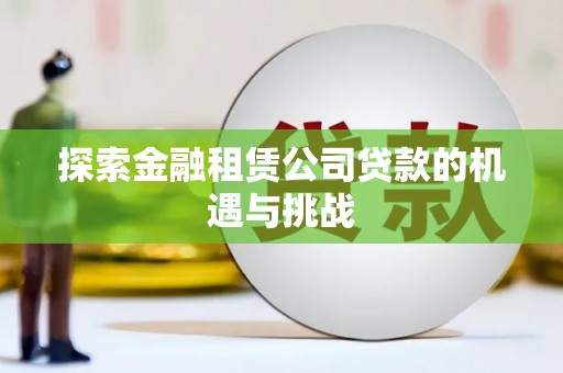 小店探索金融租赁公司贷款的机遇与挑战