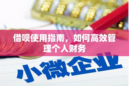 资溪借呗使用指南，如何高效管理个人财务