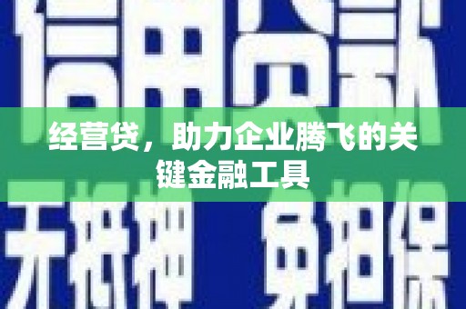 海陵经营贷，助力企业腾飞的关键金融工具