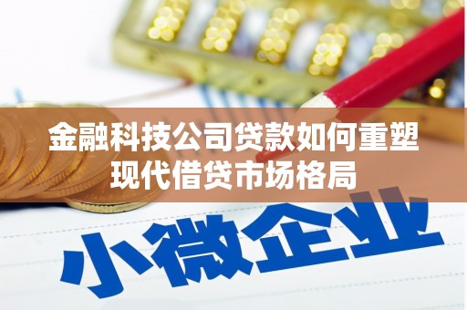 武义金融科技公司贷款如何重塑现代借贷市场格局